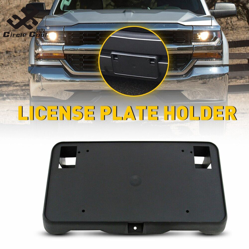 Circle Cool Front Bumper License Plate Frame Bracket Mounting Holder
