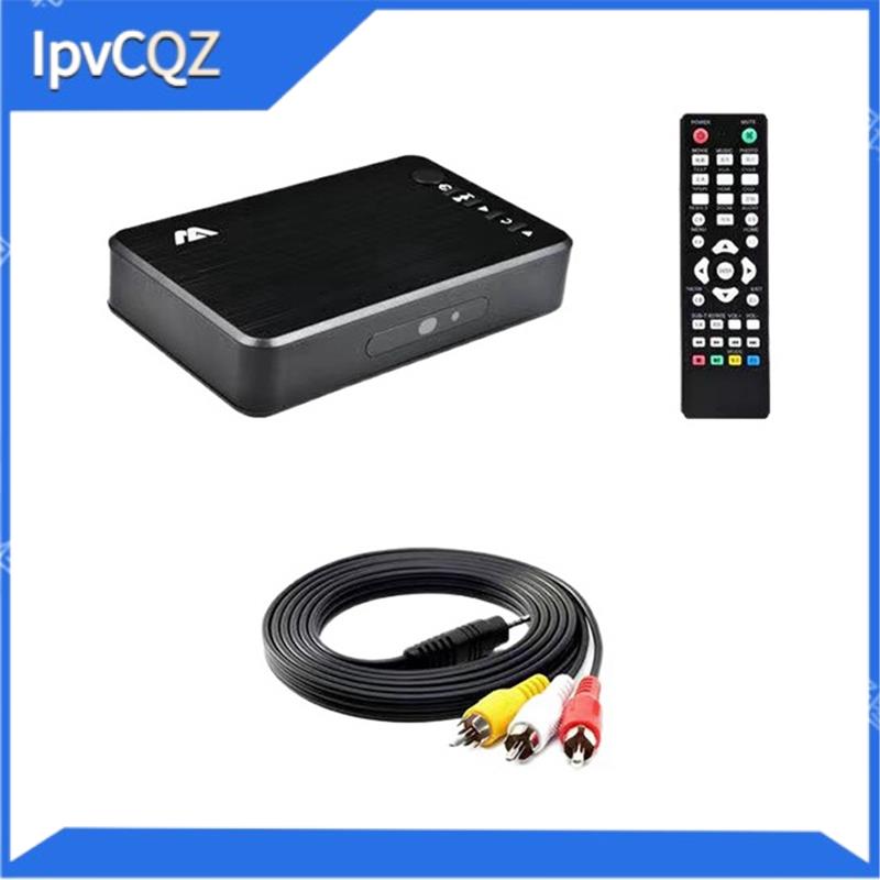 [IpvCQZ]Mini Full HD Media Multimedia Player Autoplay 1080P USB External HDD Media Player VGA AV for SD U Disk MKV RMVB EU PLUG