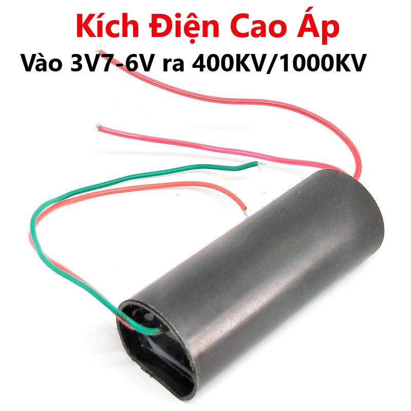 Kích Điện Cao Áp, Vào 3V7-6V ra 400KV 1000KV(Máy đánh lửa, dùi cui) - Module tăng áp
