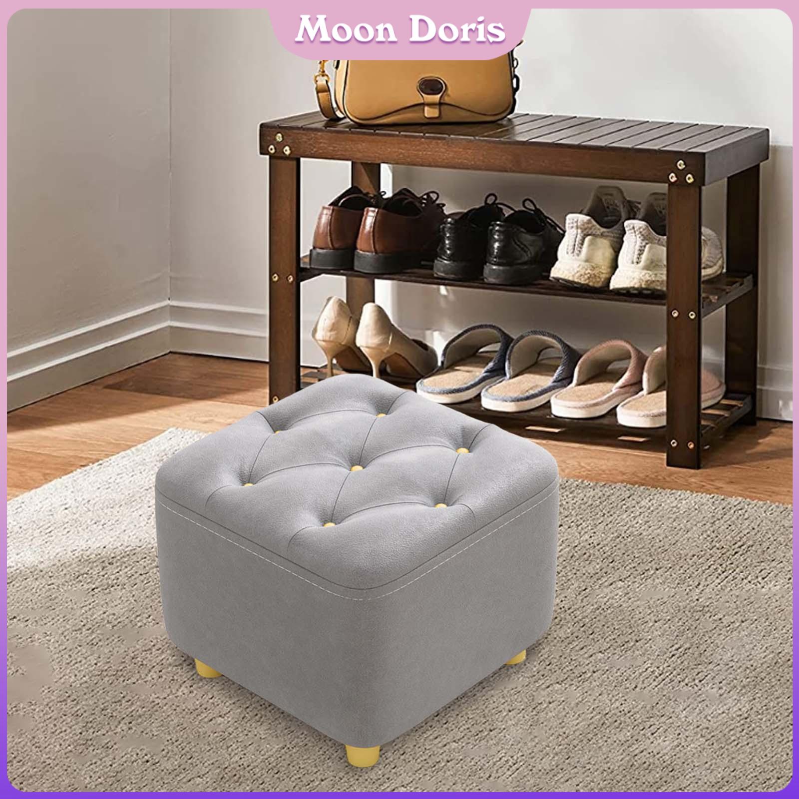 Moon Doris Small Footstool Foot Stool Ottoman Stool Foot Rest for Nursery Dressing Room