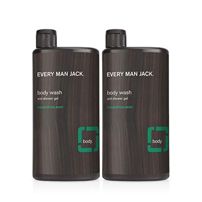 Buy (USA)Every Man Jack Body Wash, Eucalyptus Mint, 16.9-ounce (twin pack) Singapore