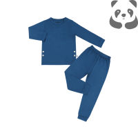 Bamberry Baby Long Sleeves Pajama Set Deep Lagoon - Bamboo Fabric