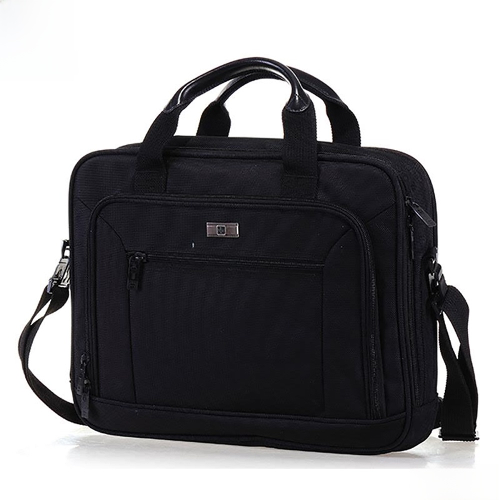Suissewin Business Laptop Briefcase15.6" Inch Waterproof Laptop Briefcase Document Holder Briefcase Teacher Men Women for Work Travel University - Black