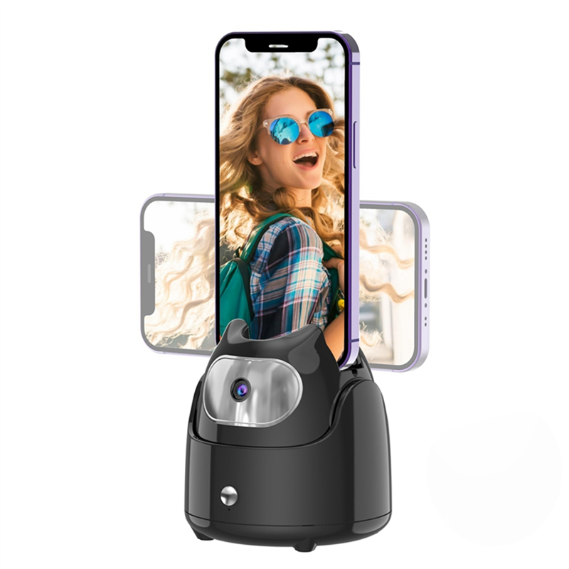 【Top-Rated Product】 XB-Automatic Face Tracking Gimbal Mobile Phone Holder ° Rotation AI Face Recogni