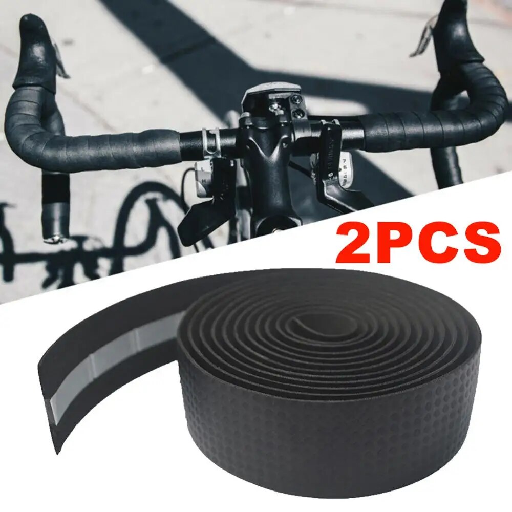 1 cặp ghi đông xe đạp đường trường vành đai EVA/PU chống sốc chống sốc tay lái vành đai
