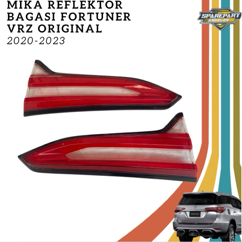 Mika reflektor bagasi fortuner vrz 2021 2022 2023 original Harga 200,000 rupiah*Gratis Ongkir