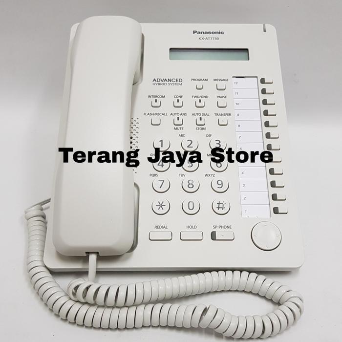 TELEPON KABEL PANASONIC KX-AT7730 DIGITAL PANASONIC KX-AT7730 (PUTIH) Harga  3,779,000 Ringgit*Penghantaran Percuma