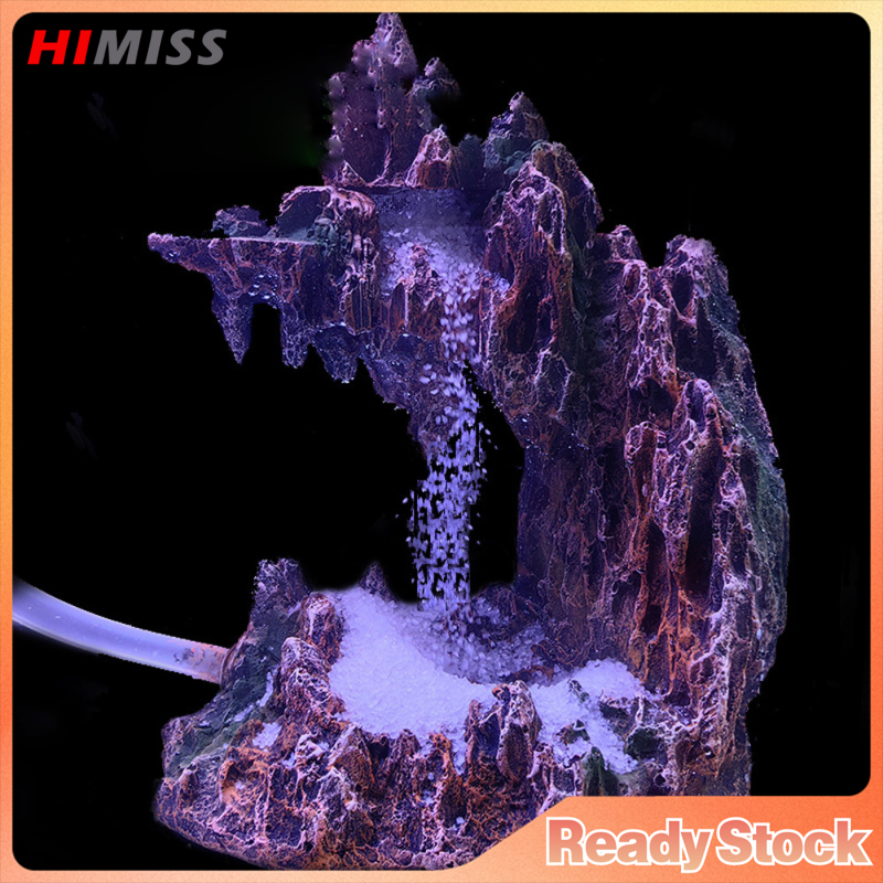 Aquarium Decoration, Underwater Sand Waterfall Aquarium Mountain View Decoration, Fish Tank Accessories, Resin Rockery Landscape Ornaments ราคา 886 บาท*ส่งฟรี