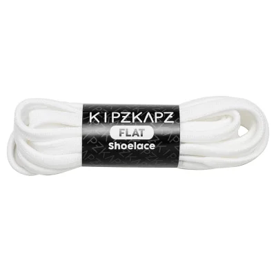 KIPZKAPZ F2 White 115cm - Flat Shoelace 8mm