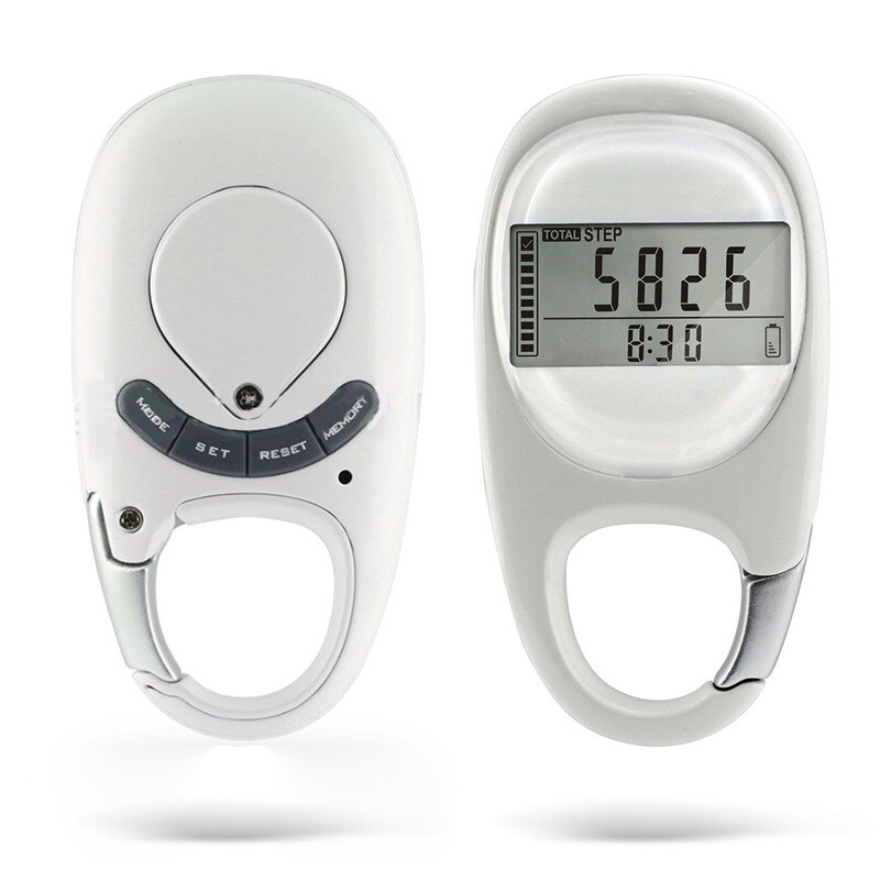 Mới di động đi bộ khoảng cách tập thể dục Pedometer hoạt động thể dục Bộ đếm bước chân thể thao cho bước tập thể dục Cắm Trại Đi Bộ Đường Dài