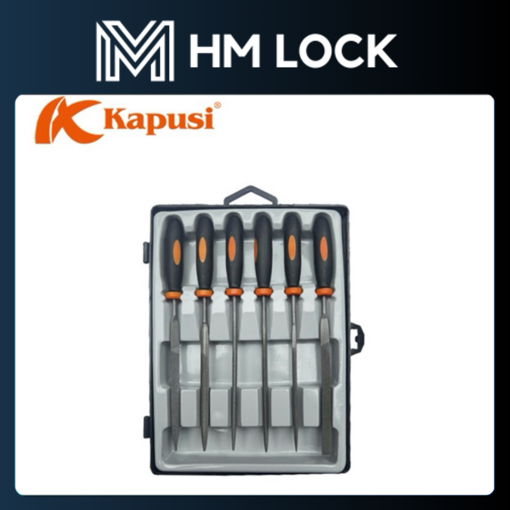 BỘ DŨA 6 CÁI HÃNG KAPUSI JAPAN K-3898, DÀI 140MM - HÀNG CHÍNH HÃNG