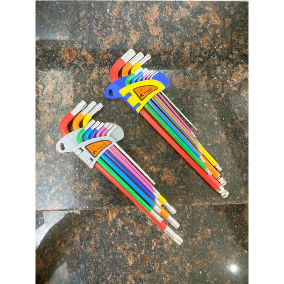Bộ Lục Giác hoa thị chính hãng Kabusi 9 Cây cao cấp