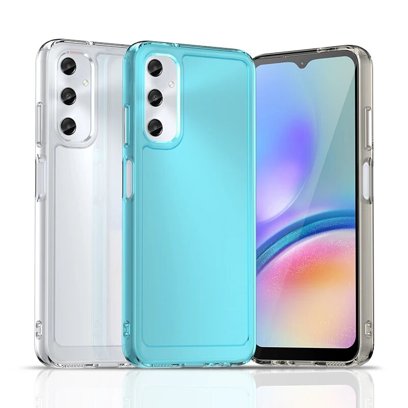 Rõ ràng bìa cho Samsung Galaxy a05s trường hợp Samsung Galaxy a05s màu kẹo mềm linh hoạt Ốp lưng TPU