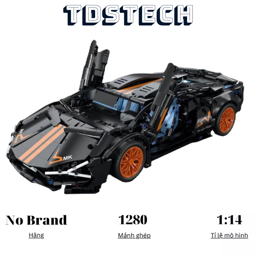 Mô Hình Lắp Ráp Siêu Xe Size 35 Cm Lambo Đen Sku Mk3001 1280 Mảnh Ghép Cung Cấp Bởi Tdstech