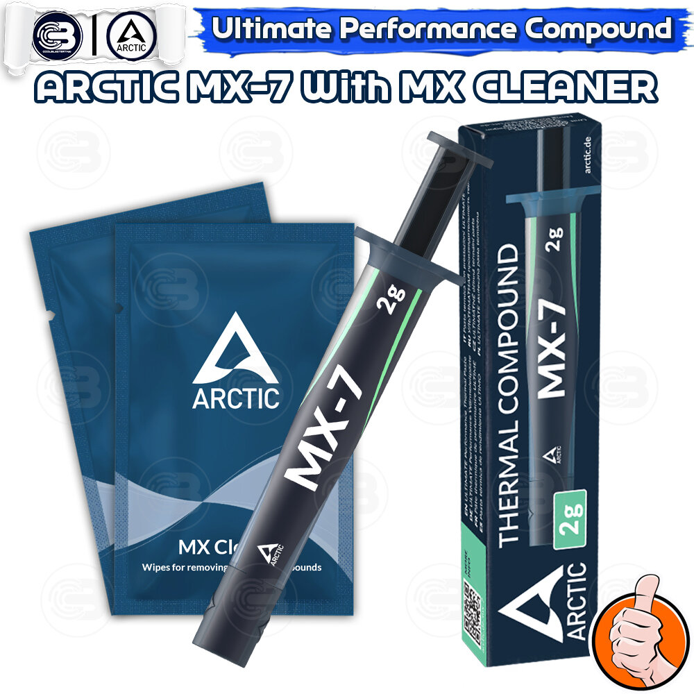 [CoolBlasterThai] ARCTIC MX-7 2g. Thermal Compound with 2x MX-Cleaner (ซิลิโคนนำความร้อน) ราคา 375 บาท*ส่งฟรี