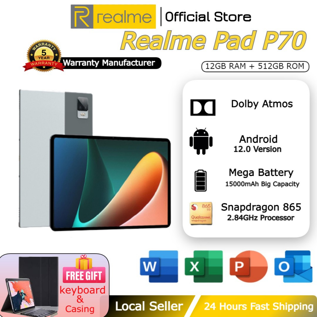 Mới đến 2023 realme pad 70 /p70 |ram 16gb 512gb rom | snapdragon 865 | 20000mah | khe cắm sim kép