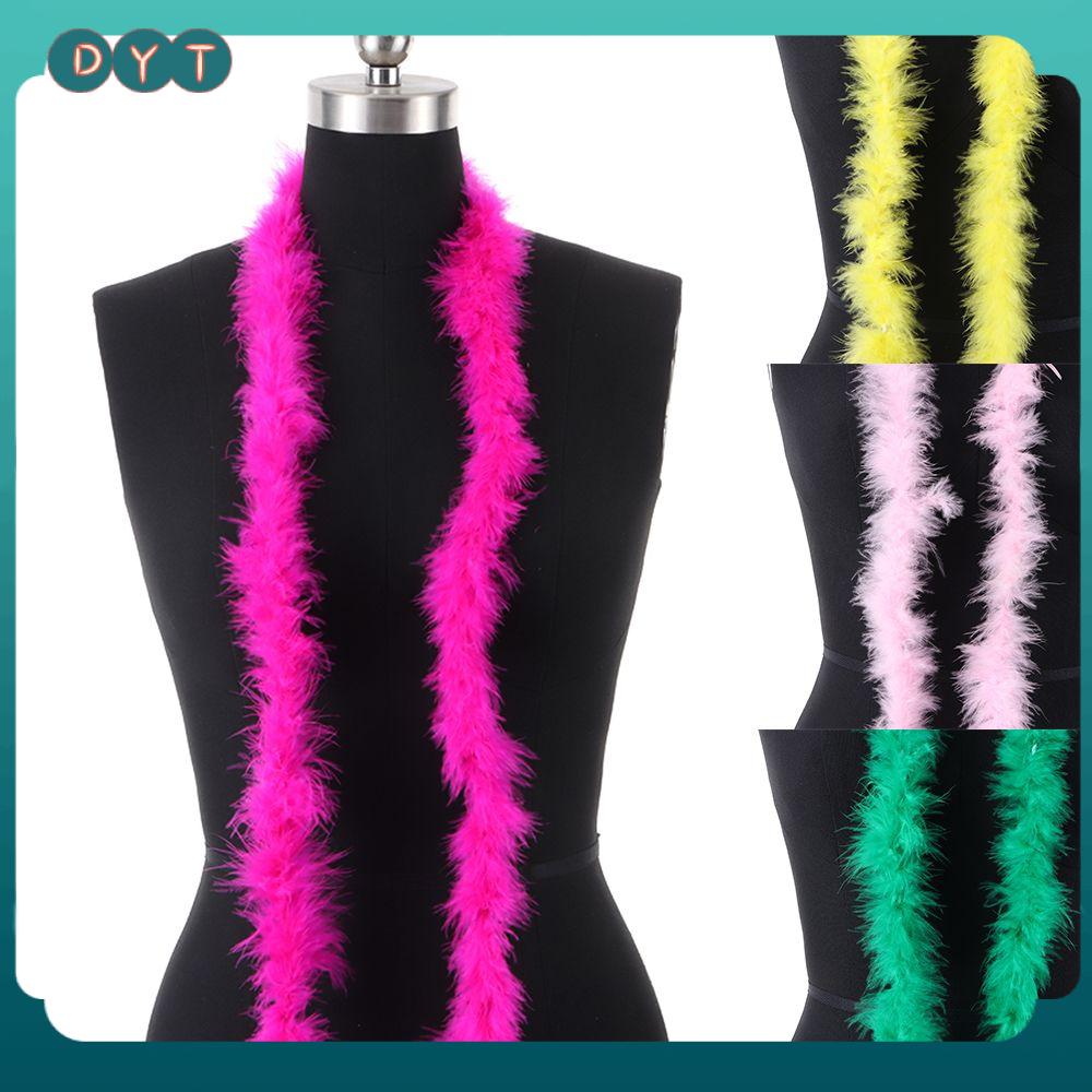 DYT Váy lạ mắt Thủ công tự làm Fluffy Cosplay Cây thông Noel Đồ cưới Vải may mặc Dải boa lông Phụ kiện Grament Lông vũ
