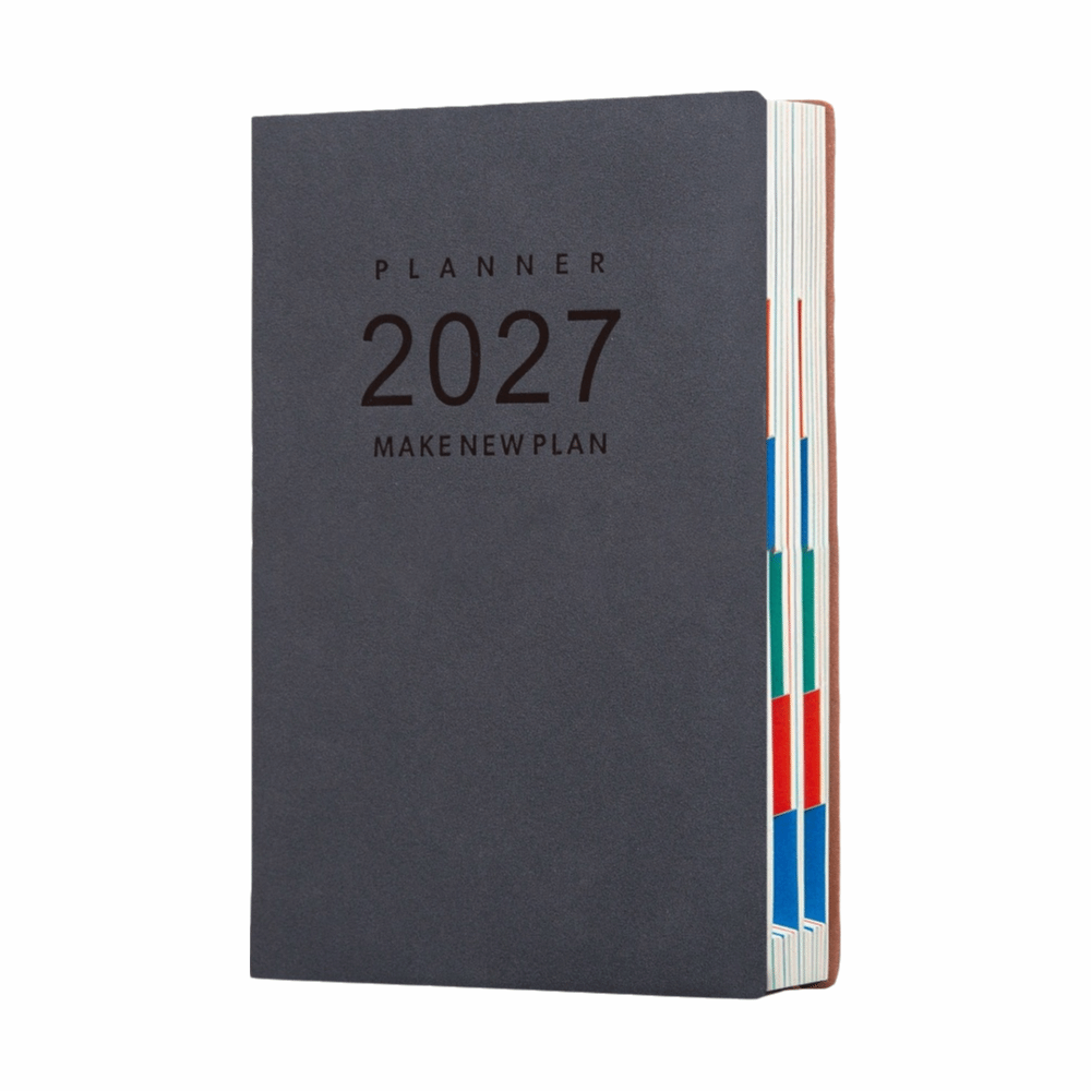 W3DD A5 2027 Planner Book English Efficiency Manual Notebook High Quality A5 Agenda Schedule Book Office Use