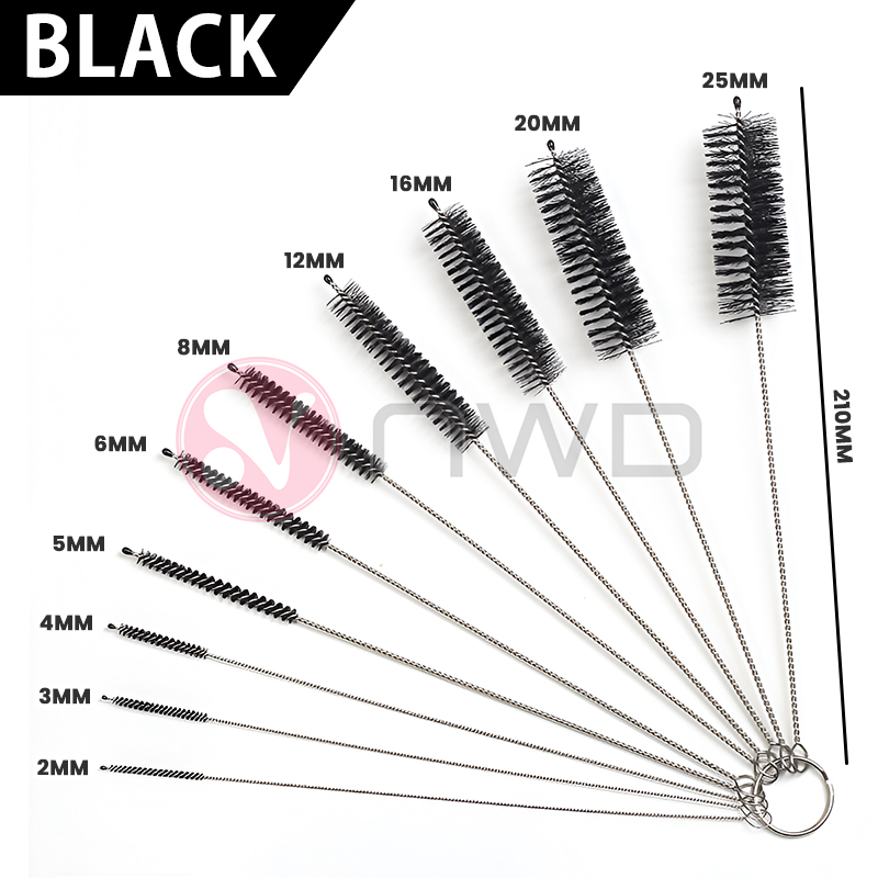 《 𝗦𝗣𝗔𝗥𝗞𝗟𝗘 𝗦𝗪𝗘𝗘𝗣 》 10pcs Nylon Straw Cleaning Brush Bottle Straws Cleaner Set Berus Straw 吸管刷套装 NWD