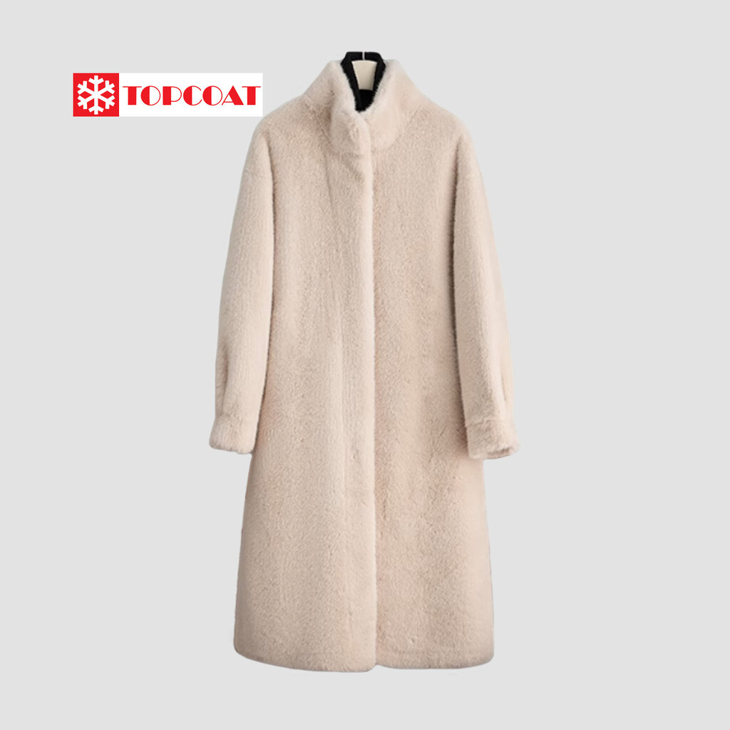 TOPCOAT เสื้อโค้ทกันหนาวตัวยาว ซับในหนังกลับ ขนนิ่มสบาย กักเก็บความร้อนได้ดี (1 ตัว) Freesize ราคา 1,990 บาท*ส่งฟรี