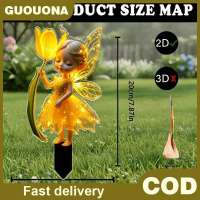 GUOUQNA 2D พลังงานแสงอาทิตย์กันน้ำไฟสวนเม่น LED สว่างกลางแจ้งสำหรับตกแต่งลานทางเดินสนามหญ้า