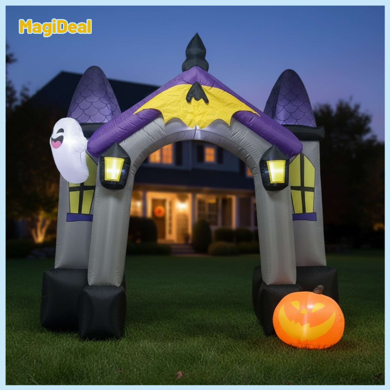 MagiDeal Outdoor Inflatable Archway Inflatable Inflatable Archway with Blower Spooky Medieval Party Arch Lighted for Yard ราคา 18,336 บาท*ส่งฟรี