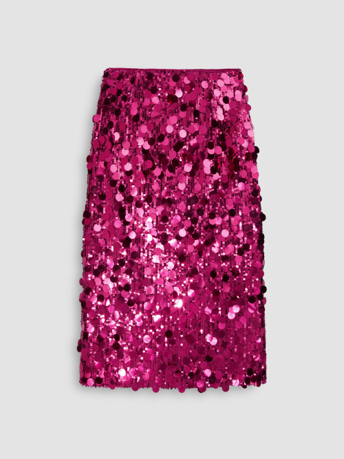 Cider Sequin Mid Waist Split Midi Skirt ราคา 1,770 บาท*ส่งฟรี