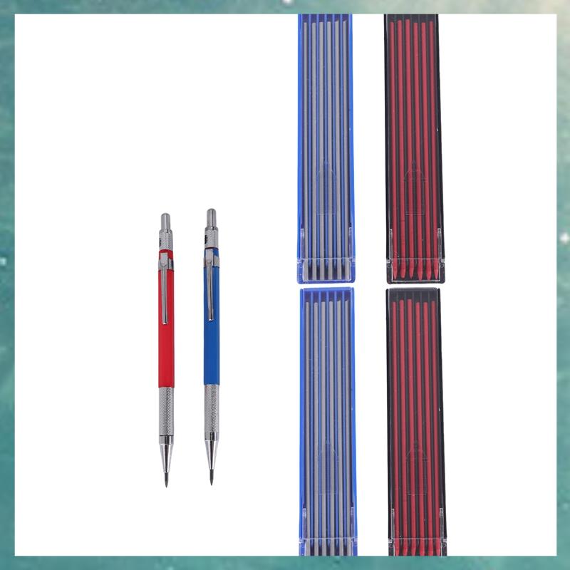 (AJDC) 2 Soldering Pens with 48 Refills Mechanical Pencil Metal Welding Markers for Pipe Welder Structure Woodworking