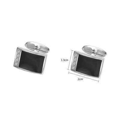 Yoursfs Cufflinks for Men Silver-Color Copper Men's Cufflink Luxury Gift Party Wedding Suit Shirt Buttons Cuff Links