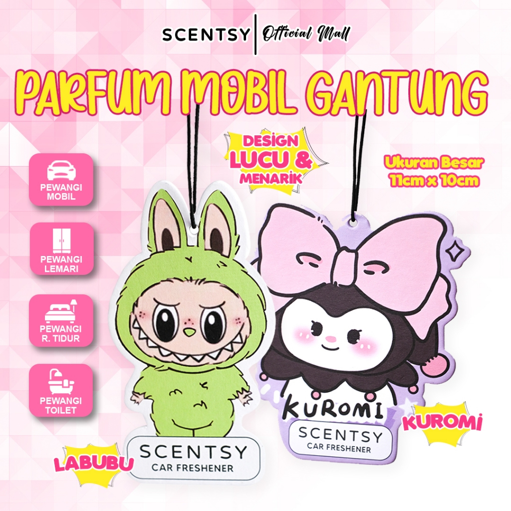 SCENTSY Car Freshener Pewangi Mobil Parfum Kendaraan Mewah Tahan lama Anti Mual Parfum Gantung Kertas Karakter Lucu Pengharum AC Lemari Ruangan Kantor, Kamar Mandi Kamar Tidur Inspired By Garuda Kopi Vanila Green Tea Car Freshener Aromaterapi Harga 9,950 rupiah*Gratis Ongkir