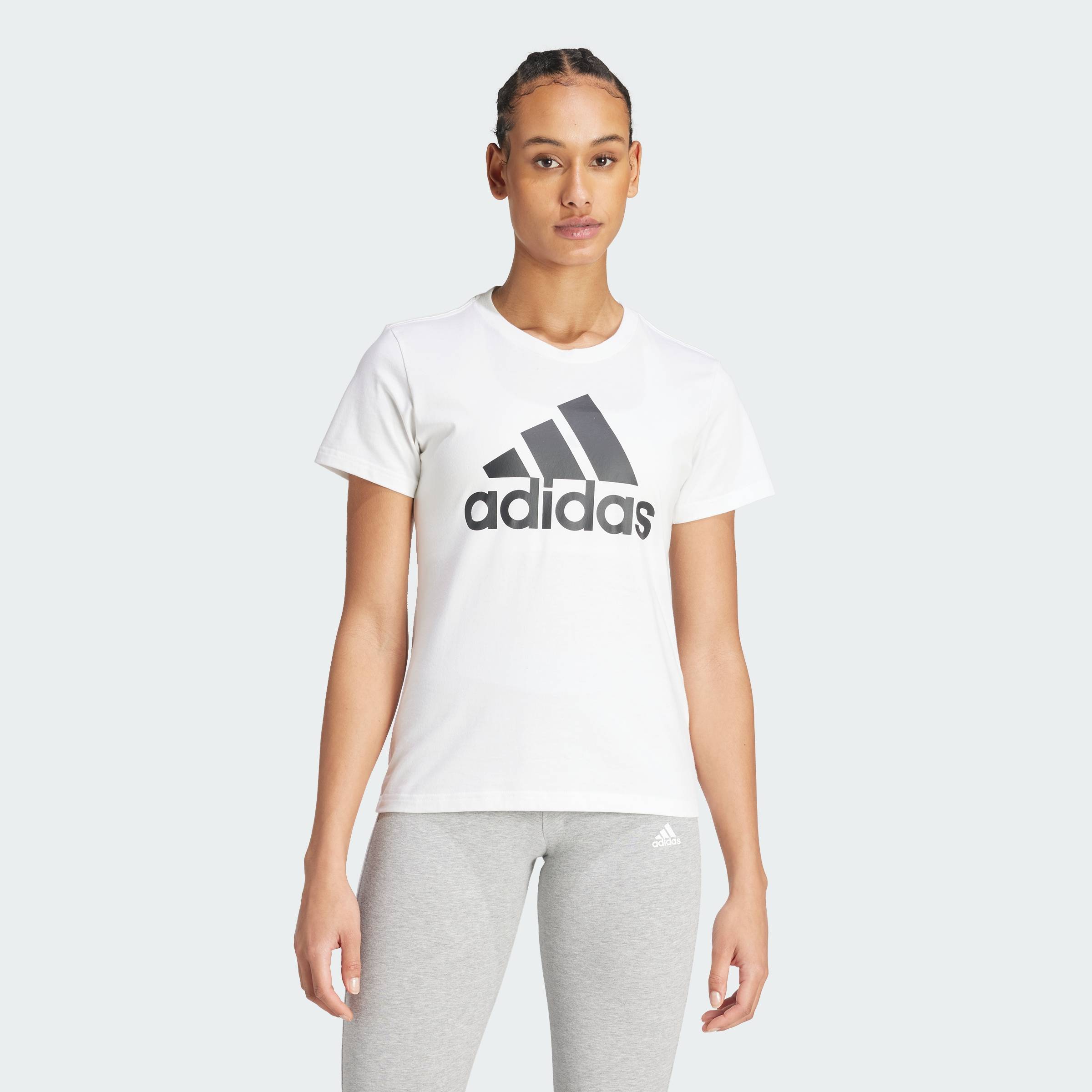 [CHỈ 1-4.11-MUA 3 GIẢM 40%] adidas Phong cách sống Áo thun logo Essentials LOUNGEWEAR Nữ trắng GL064