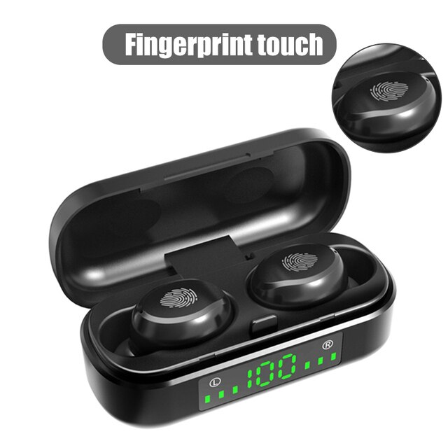 Tai nghe bluetooth 5.0 Tai nghe không dây tai nghe Tai nghe không dây hoàn toàn Tai nghe nhét tai thể thao Tai nghe nhét LED Tai nghe Tai nghe cho Android