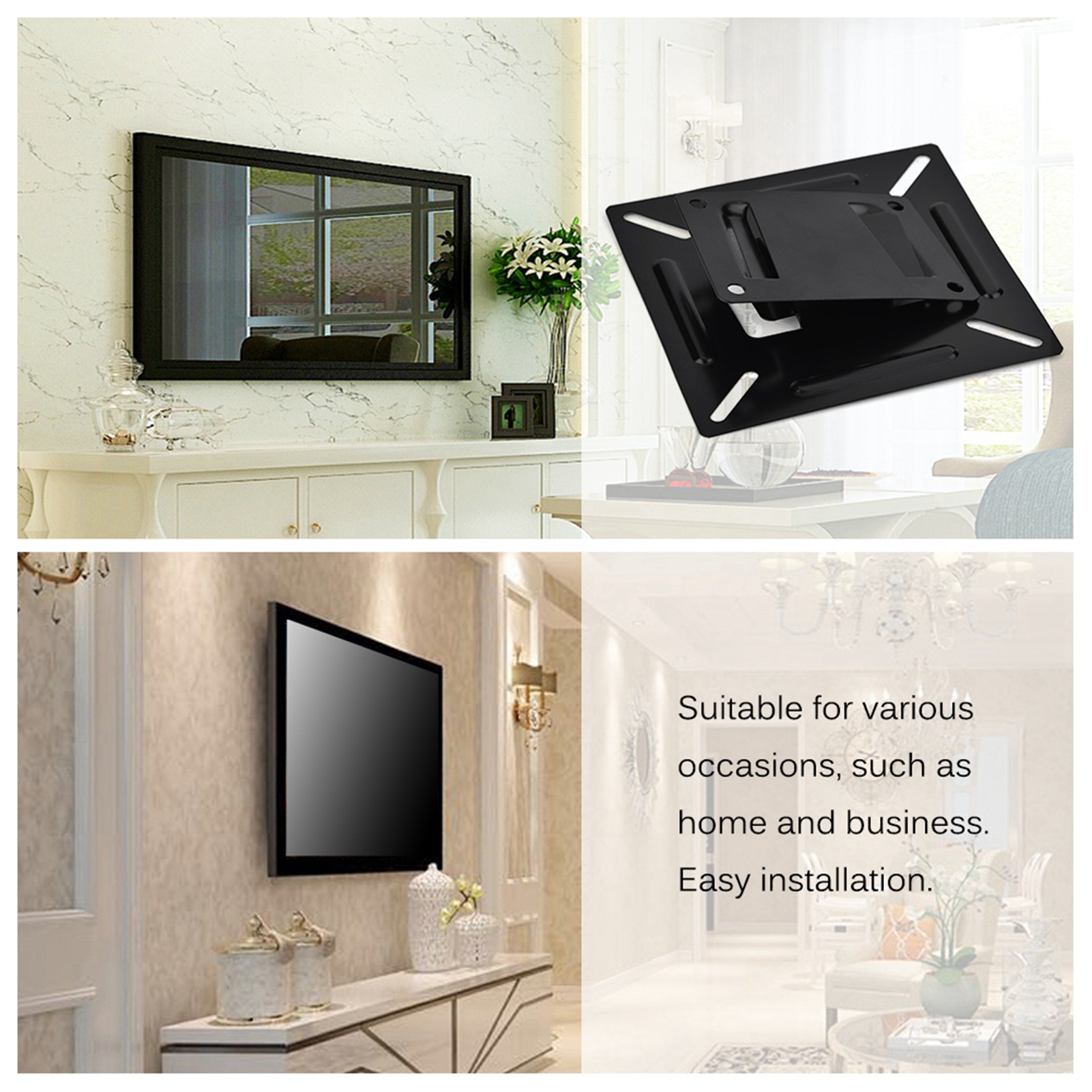 Treo tường giá đỡ điện thoại chủ cho 12-24 inch màn hình LED LCD TV màn hình PC thấp P rofile và tiết kiệm không gian cho 12-24 inch LED LCD phẳng màn hình TV và màn hình