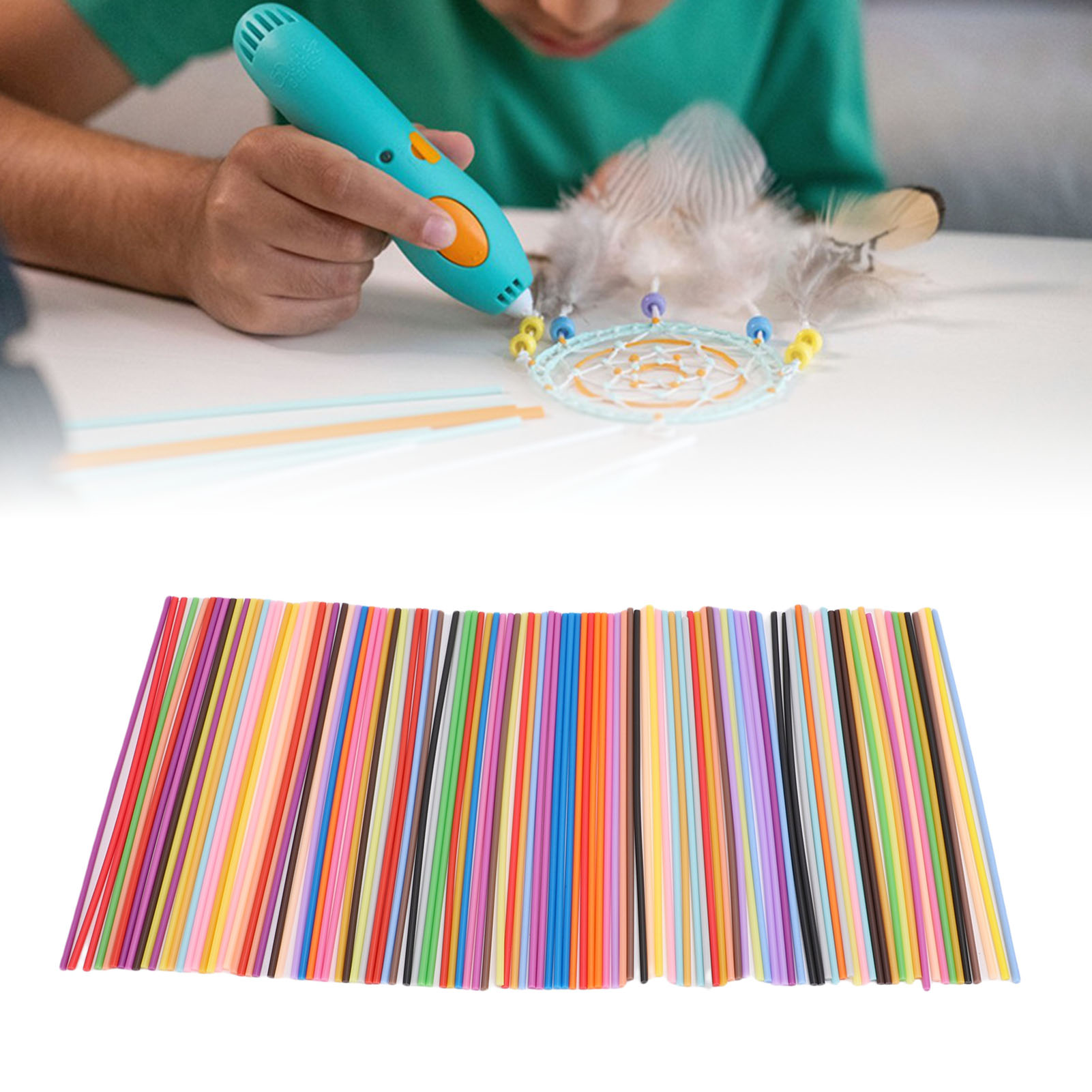 LIXADA 110 Pcs 22 Colors 3D Pen PCL Filament Refills Each Color 5.91in 2.5mm 3D Doodler Pen Refills - ยี่ห้อ LIXADA ราคา 190 บาท*ส่งฟรี