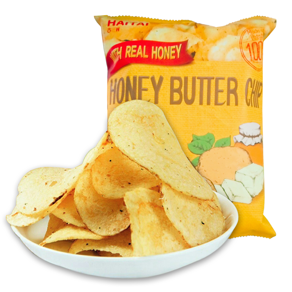 Combo 10 gói snack khoai tây Haitai honey butter chips 60g