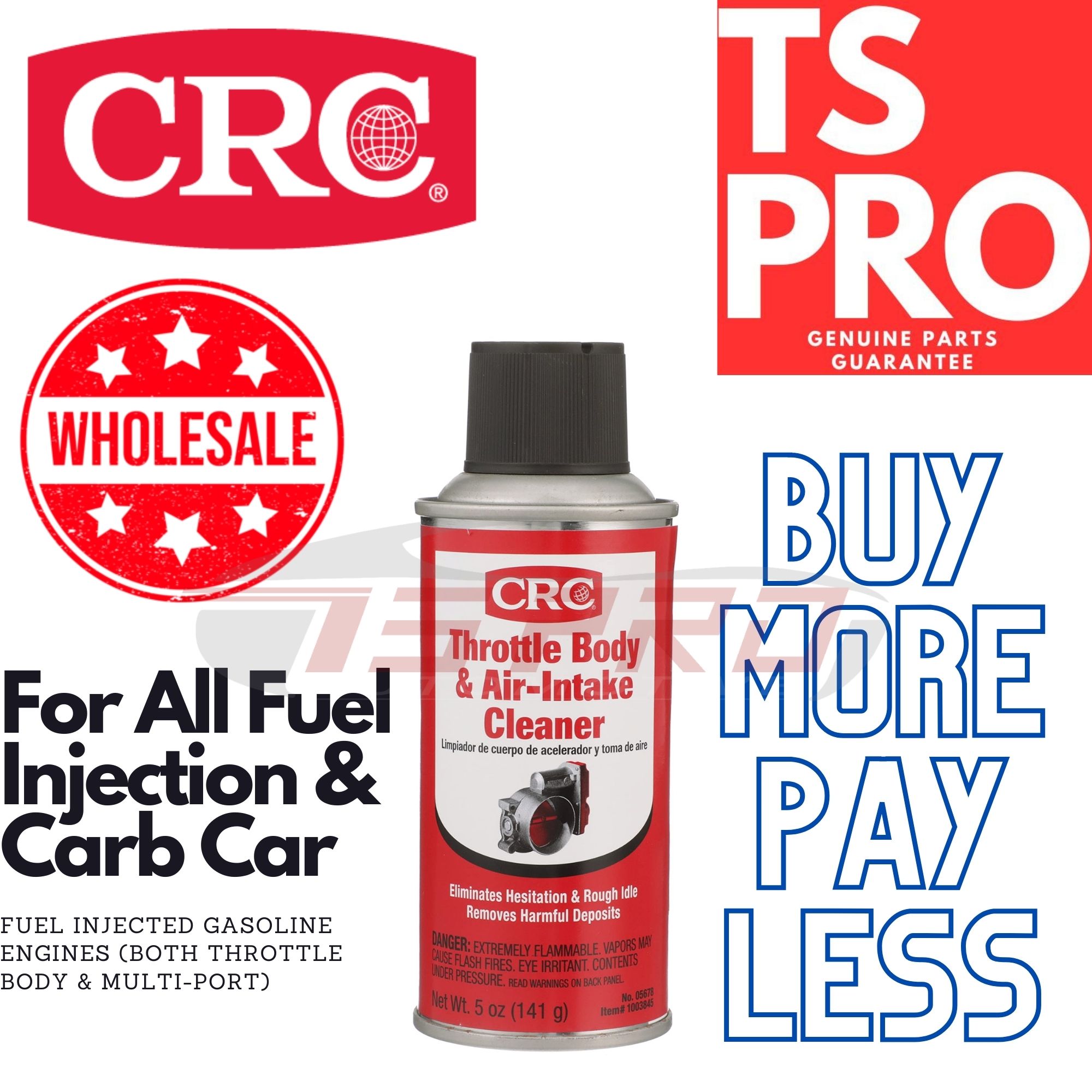 CRC 05319 Intake Valve Cleaner GDI IVD - Pulitore Valvole Ad Iniezione Diretta, Spray 11 Oz