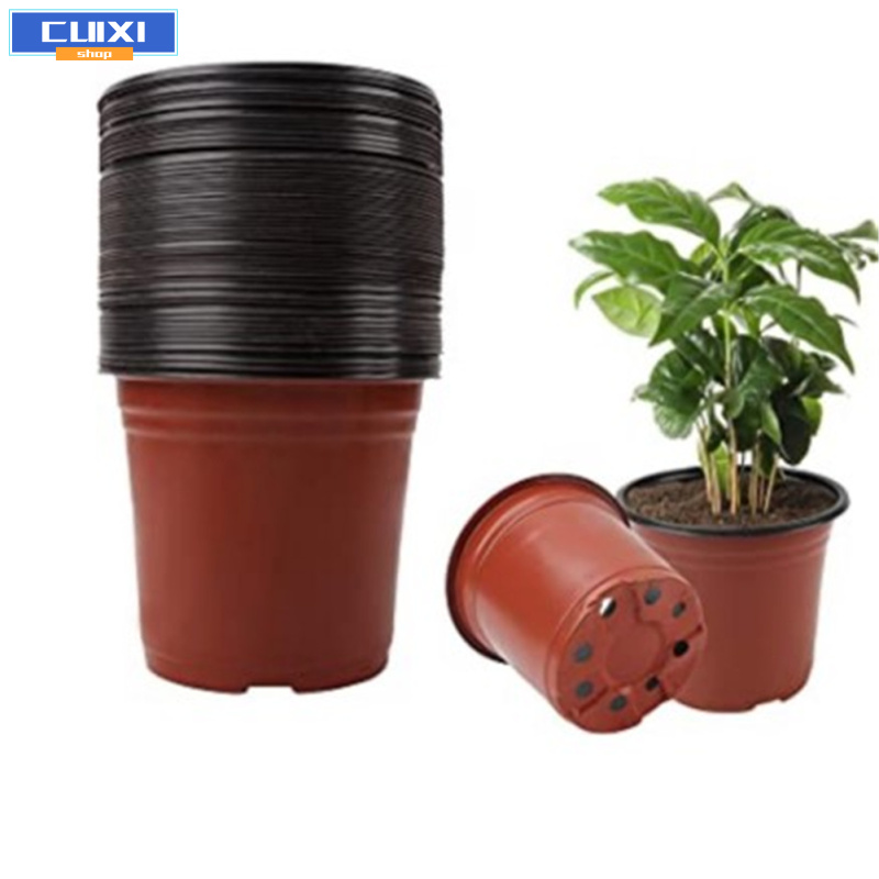🛩Plastic Multi-size Flower Pot Plant Pots Succulent Planter Pot For Outdoor Indoor Plants