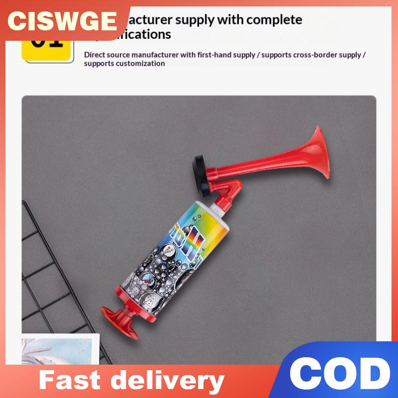 CISWGE แตรเป่าลมพกพาได้ปั๊มเสียงดังแบบพกพาเครื่องสร้างเสียงแตรของเล่นเพื่อความปลอดภัยขนาดเล็กสำหรับงานปาร์ตี้รับปริญญาเด็กและผู้ใหญ่ - ยี่ห้อ CISWGE ราคา 46 บาท*ส่งฟรี