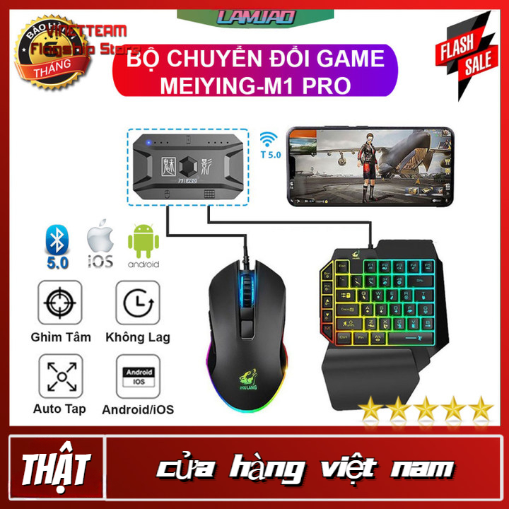  MEIYING M1 PRO - Bộ chuyển đổi chơi game PUBG Mobile Free Fire COD giá rẻ tốt .n.h.ấ.t. hỗ trợ chip MediaTek -DC4333  Bán sản phẩm chính hãng 