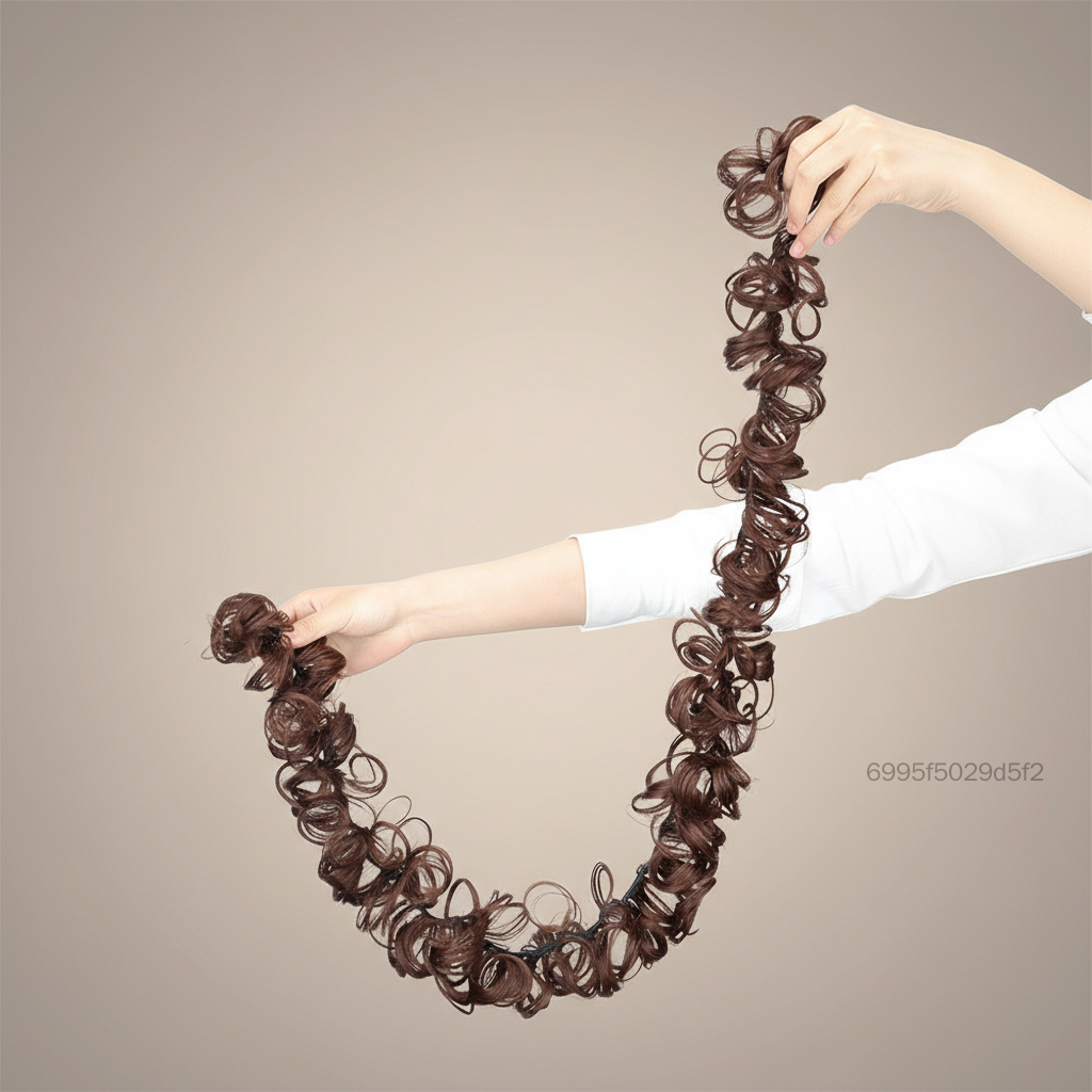 Máy Làm Búi Tóc Donut Cho Nữ Nhiệt Độ Lụa Nhẹ Thoải Mái Tự Nhiên KK-VN - 5