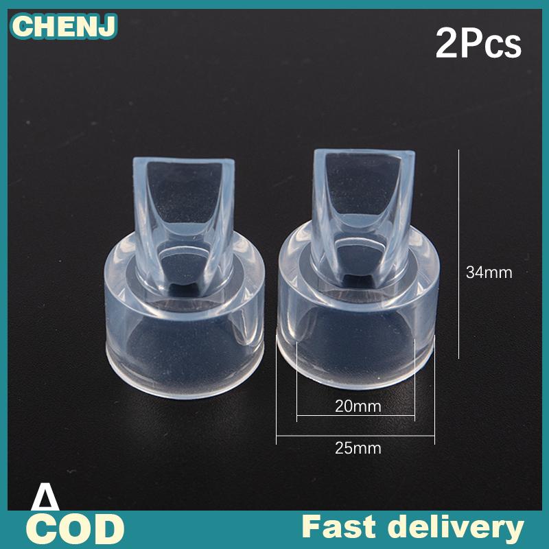 CHENJ 2pcs Solid Color Duckbill Valve Breast Pump Backflow Protection Breast Pump Parts Silicone Baby Feeding Nipple Manual Electric Breast Pump Accessories