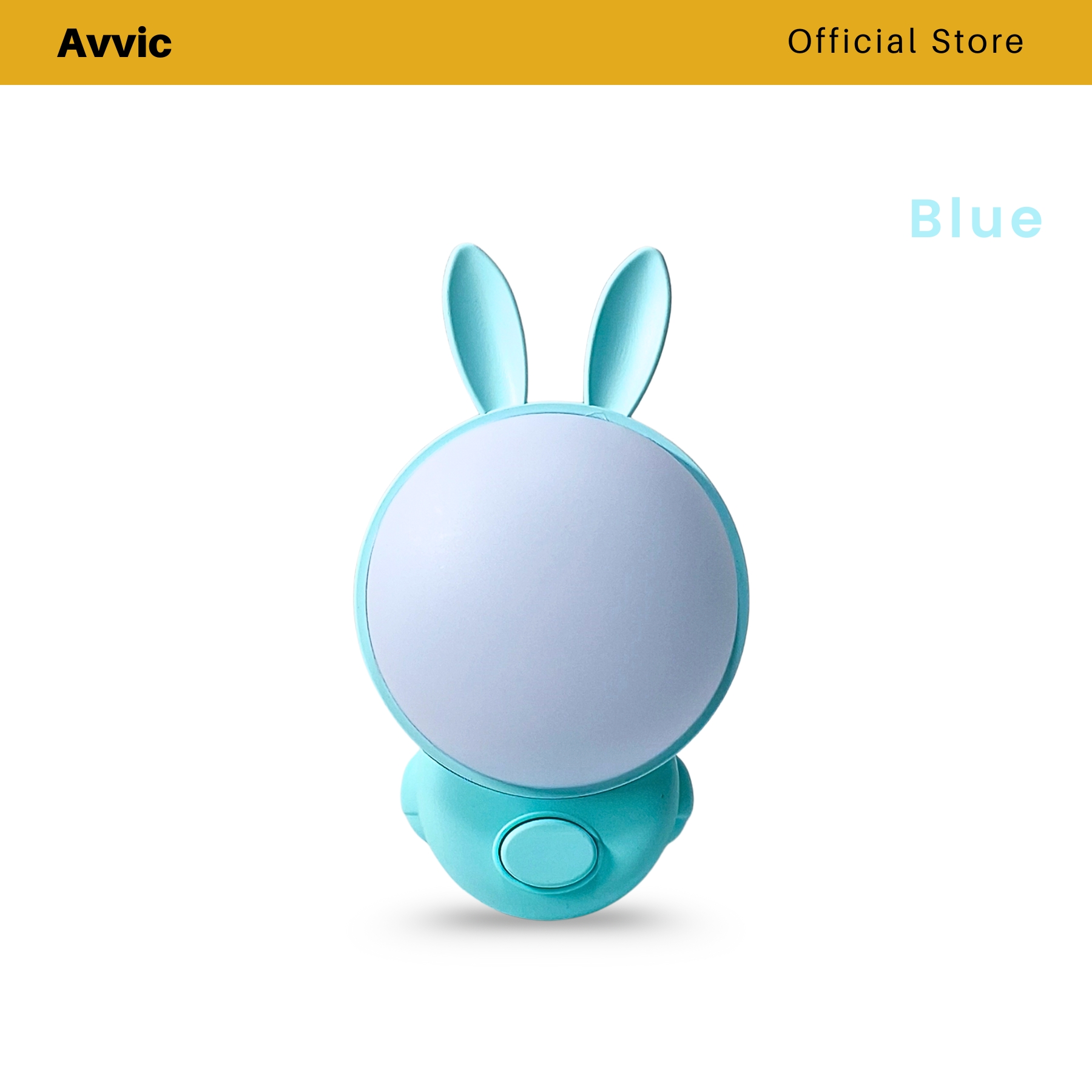 Avvic x Lampu Tidur Karakter Rabbit Two Colour LED Night Light Lampu Malam LED On/Off Saklar