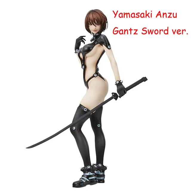 Hentai Figure Anime Girl Figure Shimohira Reika/Yamasaki Anzu Gantz Sword ver.25cm Sexy Action Figure PVC Toy