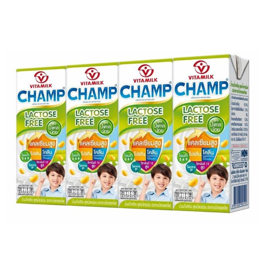 Vitamilk Champ Low Sugar 180 ML. ราคา 42 บาท*ส่งฟรี