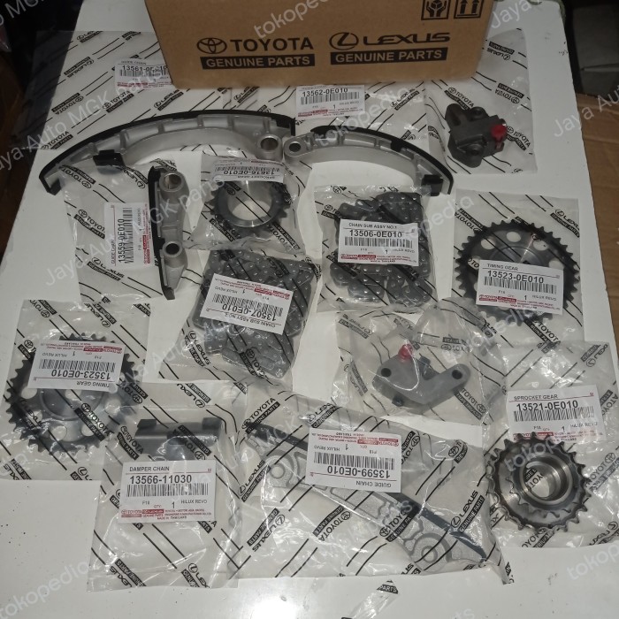 PROMO- TIMING KIT SET CHAIN SET TOYOTA INNOVA DIESEL REBORN HILUX REVO 2GD- SparepartVin Harga 2,750,000 rupiah*Gratis Ongkir