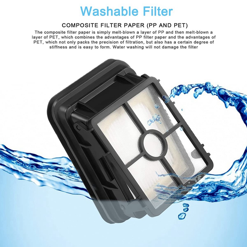 【ACT】-Replacement Part Roller Brush HEPA Filter for 2554A CrossWave Cordless Vacuum Cleaner Accessories