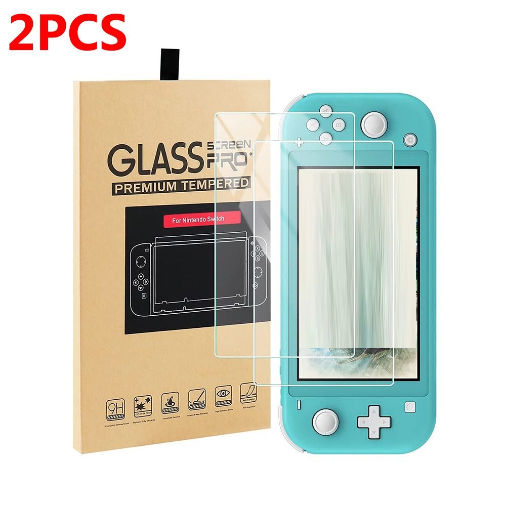PRAIRI 2PCS UHD Độ cứng 9H Chống trầy xước Kính cường lực Màng bảo vệ Bảo vệ màn hình Máy chơi game