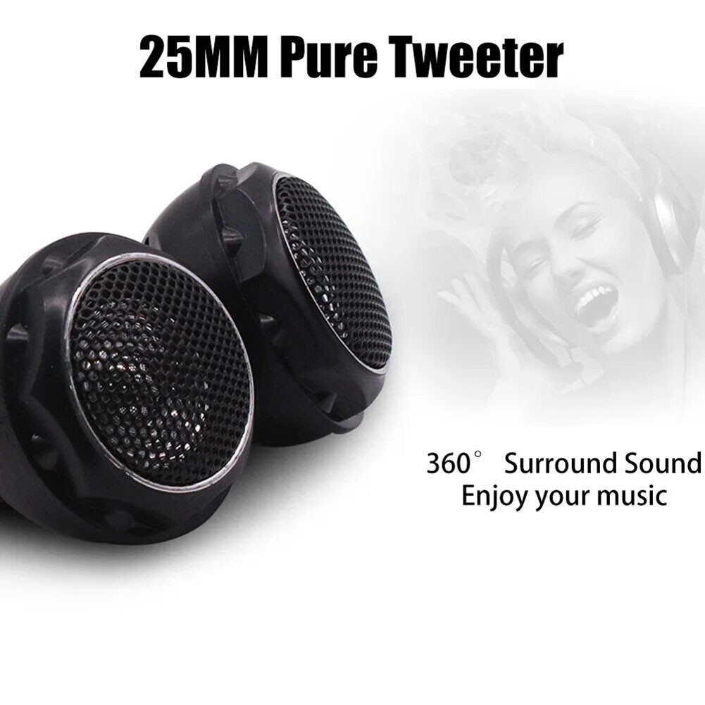 【Thời trang tự động】 cho hệ thống âm thanh xe hơi 140W Camera Tròn Mini Tweeter loa 2pcs Thiết kế nhỏ gọn