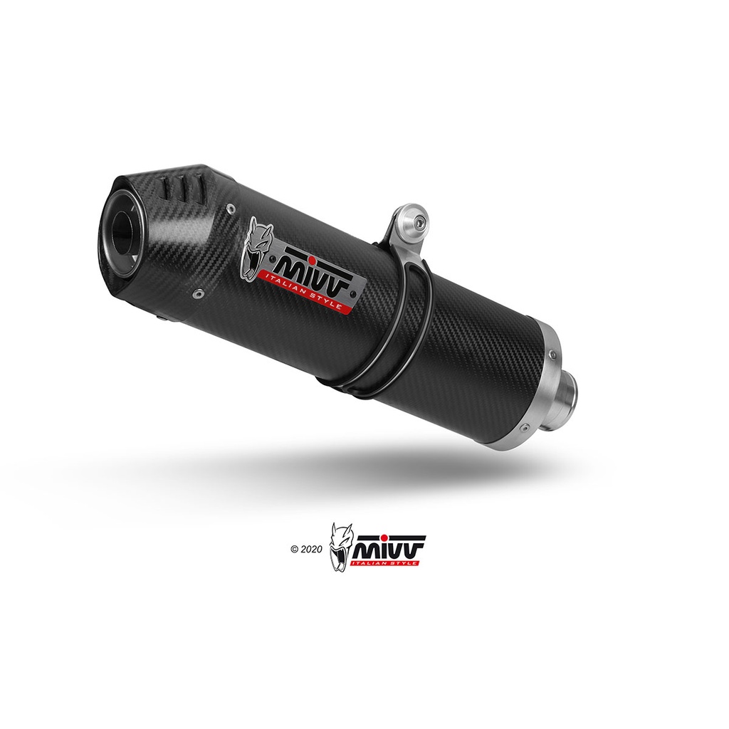 ท่อ MIVV สำหรับ HONDA CB500X 2017 > 2021 | SLIP-ON OVAL CARBON WITH CARBON CAP ราคา 17,500 บาท*ส่งฟรี