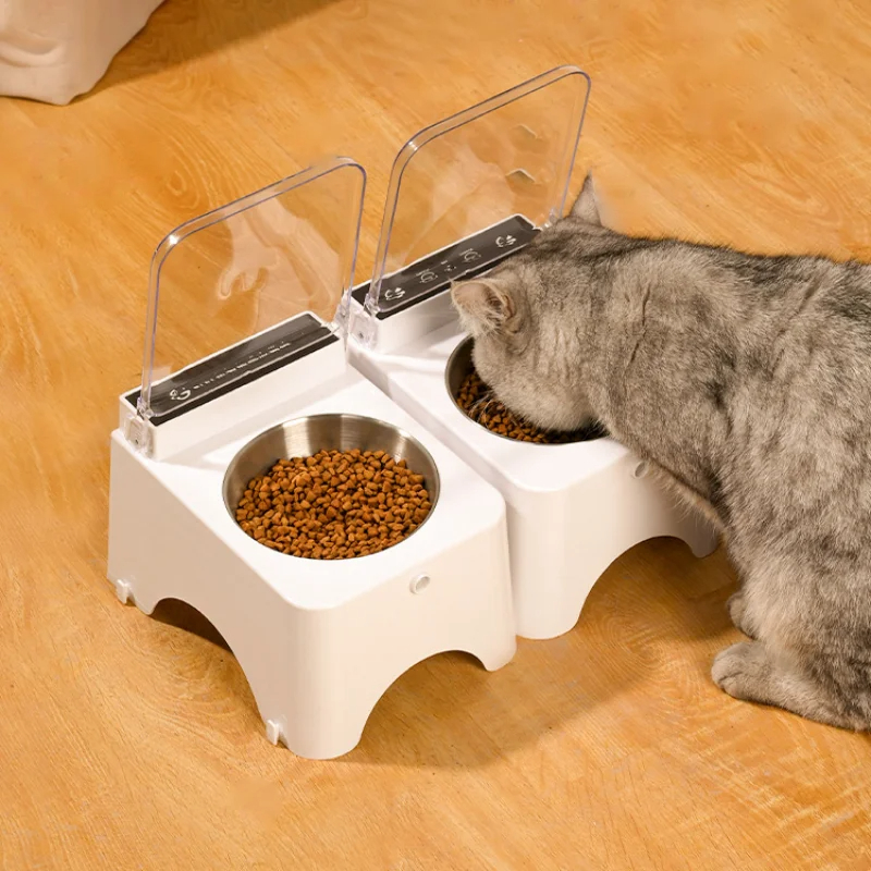 Smart Cat Bowl Pet Feeder Bowl Cat Dog Food Feeder Infrared Sensor Auto Open Cover Smart Feeder Anti-mouse Cat Food Dispenser ราคา 1,141 บาท*ส่งฟรี